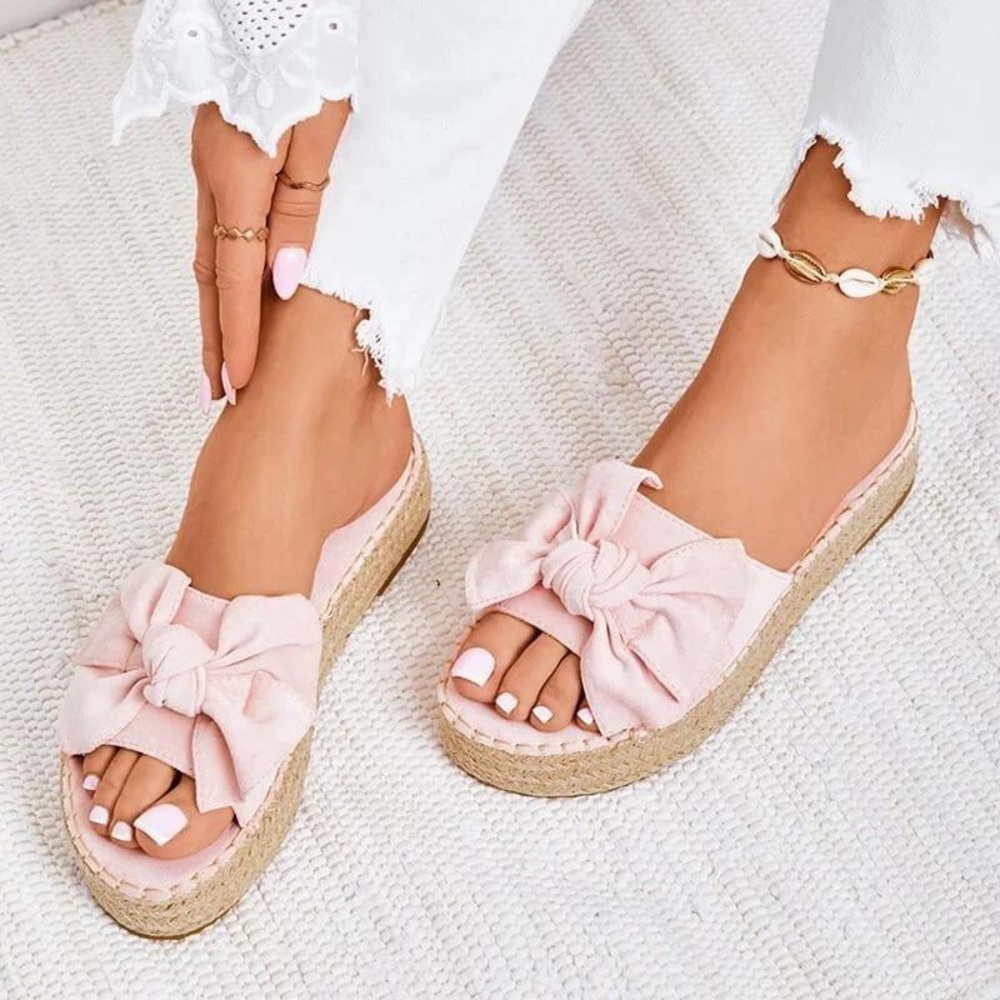 NEW ♡ BOWKNOT Platform Sandals - Picture 5 of 13